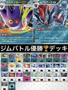 ジムバトル優勝　メガゲンガーex Nのゾロアークex 構築済みデッキ