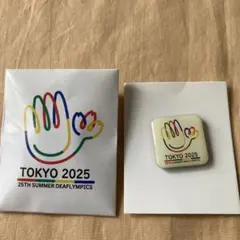 2025 TOKYO DEAFLYMPICSバッジ