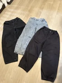 GU ロングパンツ 3点セット 140cm