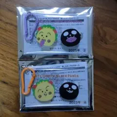 カラビナ付き推しカラーマルチケース　イオン　u29 コジコジ×ブラックパンダ