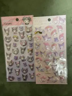 新品未使用 ぷっくとシール　マイメロ クロミ シール ダイソー セット