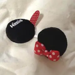 【Disney】ミニーマウス/ヘアパッチン ヘアクリップ ヘアピン
