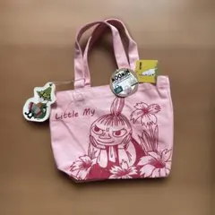 ムーミン リトルミイ ランチトート スナフキンチャーム ピンクトートバッグ 新品