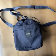 AIGLE 2WAY ショルダーバッグ 巾着型 ネイビーのサムネイル