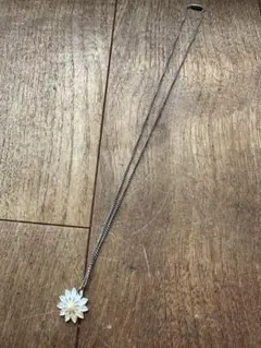 ☆ビンテージ パール&シェル デザインネックレス ホワイト×シルバー