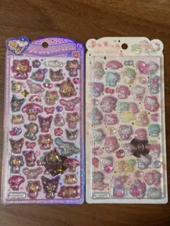 サンリオキャラクターズ　日焼けキティ　うるちゅるポップシール