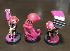 スプラトゥーン amiibo アミーボ タコ タコガール タコボーイ 三体セット