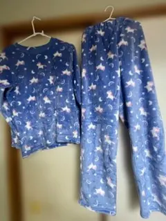 ユニコーン柄フリースルームウェア