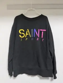 SAINT カラフルロゴ ブラックスウェットのサムネイル