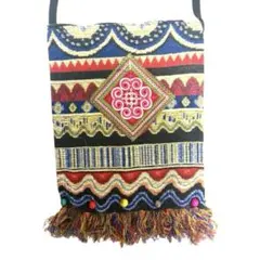 サコッシュ　ベトナム　民族　刺繍　スマホショルダー　手織り④