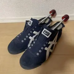 オニツカタイガー メキシコ66 スリッポン ネイビー 27.0cm