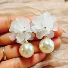 ⑤【最終値下げ✨】ブライダル結婚式お呼ばれ ピアス