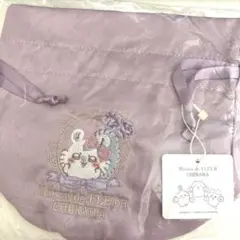 Maison de FLEUR×ちいかわコラボ　刺繍巾着　モモンガ