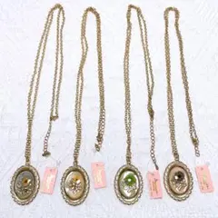 【新品未使用】4点セット ゴールド お花 ネックレス アクセサリー