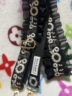 インド刺繍リボンショルダーストラップ