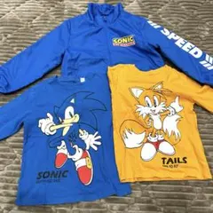 H&M キッズ100cm SONIC3点セット 長袖Tシャツ　アウター