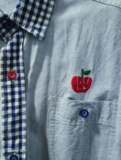 Laundry ランドリー★綿100% チェック ブルーシャツ☆Lサイズ