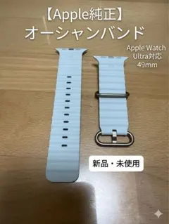 【値下げ】純正 Apple WatchUltra オーシャンバンド アイスブルー