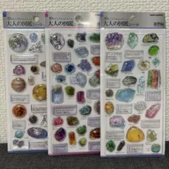 【正規品】大人の図鑑3D 鉱物編1 鉱物編2 天体編　3枚セット