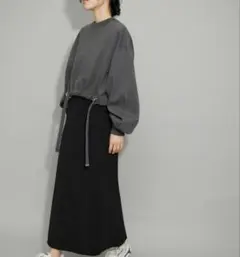 ADAM ET ROPE' アダムエロペ　リバープルオーバーコンビ4WAYワンピ