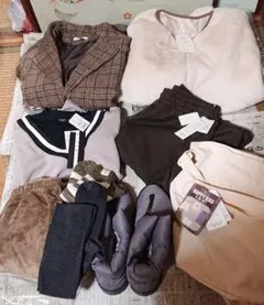 レディース フリースジャケット コート トレーナー パンツ 靴 しまむら L