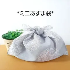 ミニあずま袋◇手拭い◇エコバック◇ハンドメイド【シマエナガ・ミント