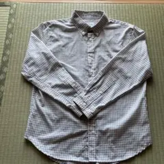 アーノルドパーマー 長袖シャツ XS （レディースM）グレーとホワイトチェック柄