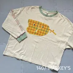 MARKEY'S HOGAN 140/ ロンT チェックフラワー