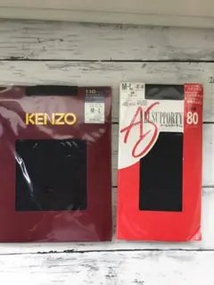 2枚セット　M～Lサイズ　中厚タイツ　サポートタイツ　KENZO　アツギのサムネイル