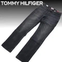 TOMMY JEANS デニム ジーンズ ブラックスリムフィットストレッチ S