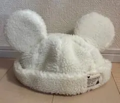 Disney ミッキー　帽子　ボアキャップ