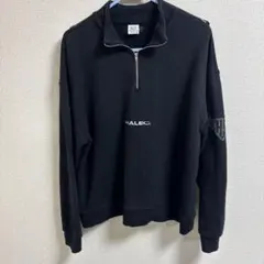 ハレオ　ハーフジップトレーナー　ブラック