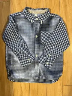 無印のチェックシャツ　size100