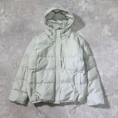 【中綿ジャケット】大きいサイズ XL 洗える ドローコード フード付 アウター