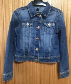 ザラ(ZARA GIRLS)ダークブルー デニムジャケット 140cm