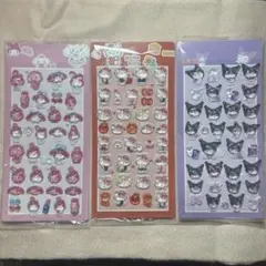 マイメロディ・ハローキティ・クロミシール3枚セット