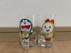 ドラえもん・ドラミちゃん グラス2個セット　レトロ
