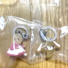 サンリオ　ゆるっとめじるしアクセサリー　マロンクリーム　くろうさ