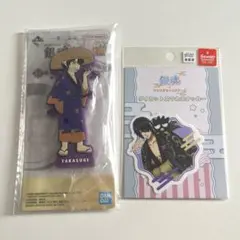 銀魂　高杉晋助　1番くじ　ラバースタンド/スマホステッカー　サンリオ