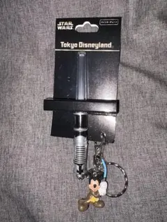 スターウォーズ ライトセーバー キーホルダー ジェダイ ミッキー
