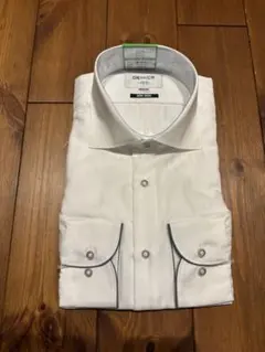 【新品・未使用】 ORIHICA オリヒカ ワイドカラー 長袖 コットン100%