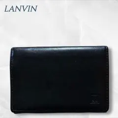 LANVIN カードケース 名刺 小銭入れ付 パスケース レザー
