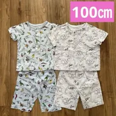 恐竜　半袖パジャマ Tシャツハーフパンツ 上下セット　２着　100㎝