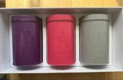 Dior クリスチャンディオール　ノベルティキャニスター缶 3個セット