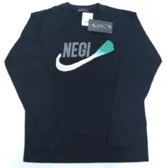 新品タグ付き　黒　ネギ　ビッグ　おもしろ長袖Tシャツ　4Lサイズ