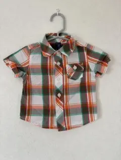 【美品】OLD NAVY /ベビー半袖シャツ 3-6ヶ月用（60〜70センチ位）
