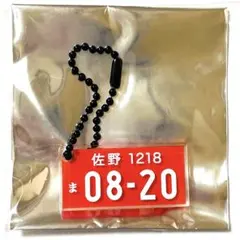 東京リベンジャーズ　東京卍會立川通凛愚　ナンバープレートキーホルダー　佐野万次郎