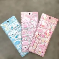 Q220正規品日本未発売ハローキティ　マイメロディ　シナモロールマシュマロシール