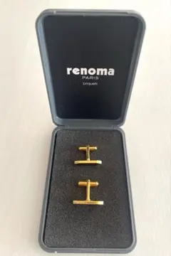 ★renoma ★ゴールド ♪カフス ケース付き