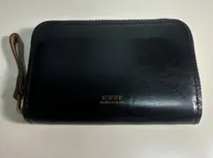 상태매우좋음 PORTER ポーター L字ファスナー レザー 財布 ブラック 黒